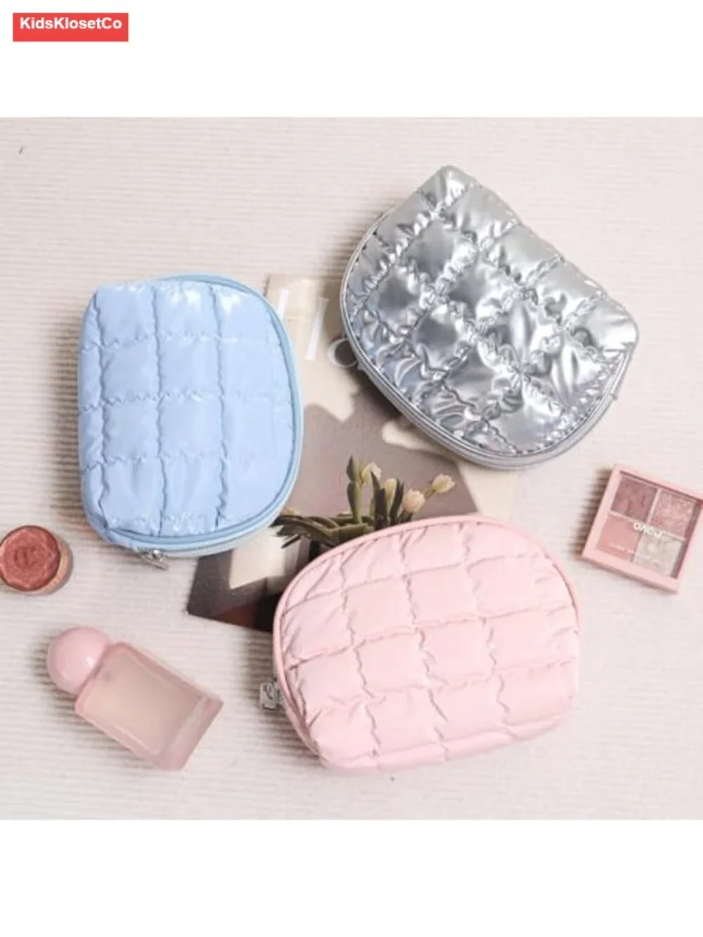 3-Piece Clear Cosmetics Bag Set Waterproof PVC Travel Toiletry Organizer Pouch